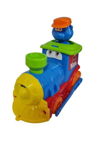 Imagem de Brinquedo Trenzinho c/ boneco Teddy de plástico Infantil