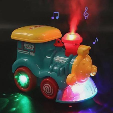 Trenzinho Brinquedo Criança Trem solta Vapor Emite Som Luzes - Trem Fumaça  - Trem de Brinquedo - Magazine Luiza