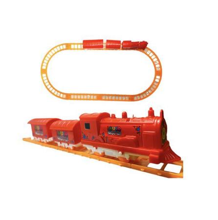 Trem De Brinquedo Com Trilho A Pilha Locomotiva Infantil