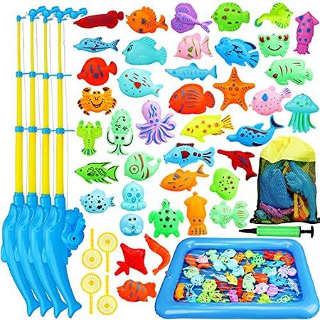 Brinquedos de verão brinquedos de pesca magnética para crianças jogos de  água jogo de piscina para