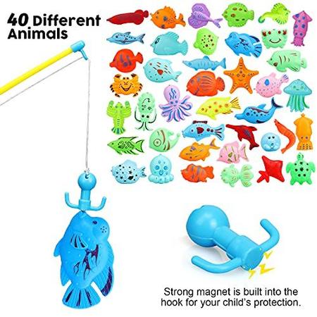 Brinquedos de verão brinquedos de pesca magnética para crianças jogos de  água jogo de piscina para