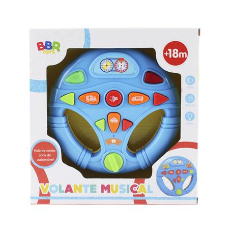 Brinquedo Volante Musical C/Som Infantil Gira 360° Educativo