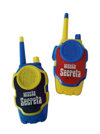 Imagem de Brinquedo Walkie Talkie Infantil radio comunicador amarelo/azul