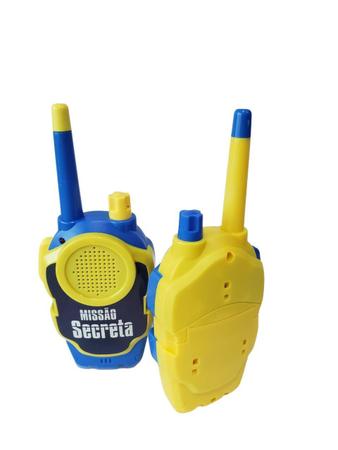 Imagem de Brinquedo Walkie Talkie Infantil radio comunicador amarelo/azul