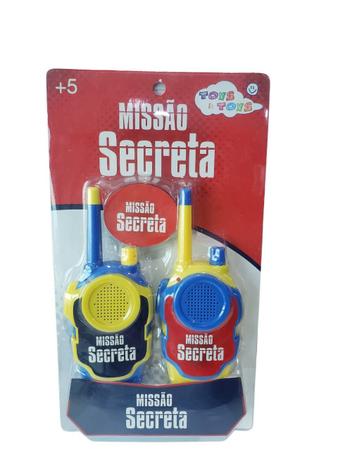 Imagem de Brinquedo Walkie Talkie Infantil radio comunicador amarelo/azul