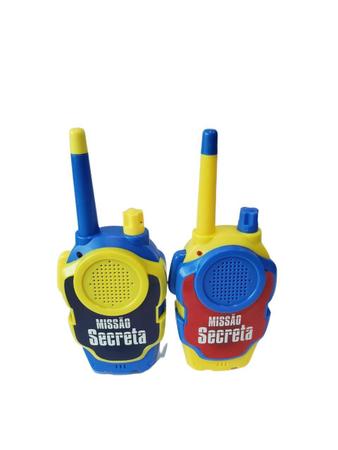 Imagem de Brinquedo Walkie Talkie Infantil radio comunicador amarelo/azul