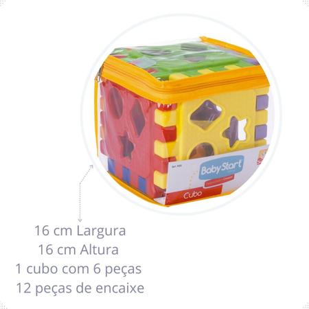 Imagem de BrinquedoCubo Didático Colorido Aprendizado Divertido Bebês