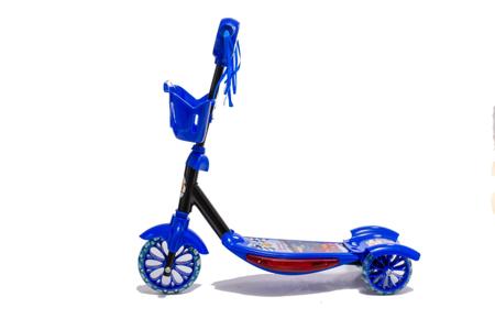 Imagem de Brinquedos De Carros Patinete 3 Rodinhas Azul Luz E Som