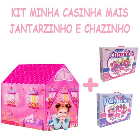 Imagem de Brinquedos De Meninas 3 4 5 Anos Chazinho Jantarzinho +Tenda