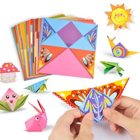 Imagem de Brinquedos de Origami para Crianças - Animados, Corte e Colagem - Aprendizagem Criativa