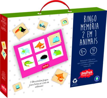 Brinquedos Educativos - JOGO DA VELHA ANIMAIS ZASTRAS - ZASTRAS