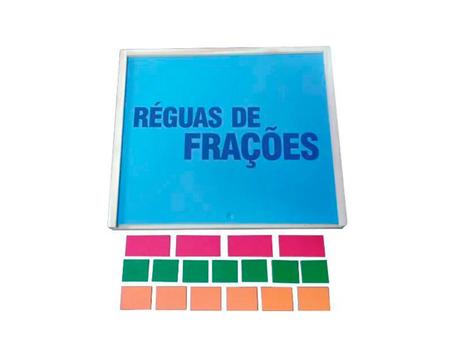 Imagem de Brinquedos Educativos - Réguas de Frações 55 Peças