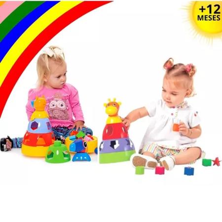 Brinquedos Kit 4 Para Desenvolvimento Do Bebe 12 Meses 1 Ano