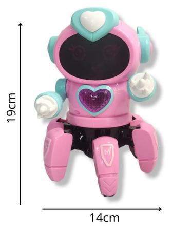 Brinquedo Robô Dançarino BOT ROBOT ROSA COM SOM E LUZES 3D - Iannuzzi Kids  - Robô - Magazine Luiza