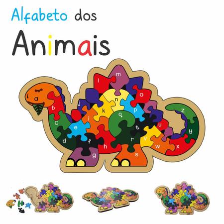 Quebra Cabeça Alfabeto e Números Dinossauro - PiliPili Loja Online de  Brinquedos Educativos