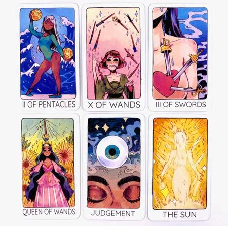 Britt's Third Eye Tarot, jogos de tabuleiro e cartas Vintage, o