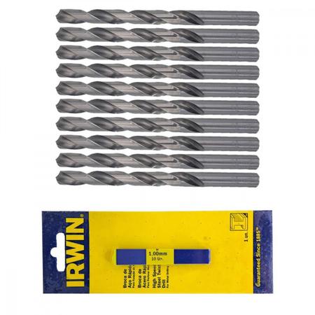 Broca Aco Rapido Irwin 1,0 Mm ./ Kit Com 10 Peças Imagem de Broca Aco Rapido Irwin 1,0 Mm ./ Kit Com 10 Peças