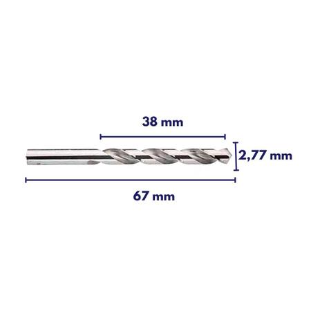 Imagem de Broca de aço rapido p/ furadeira  67mm starrett bar0764