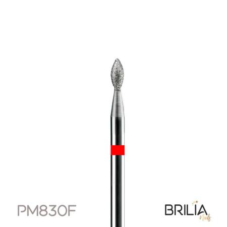 Imagem de Broca Diamantada Alongamento Unhas 830F   - Brilia Nails