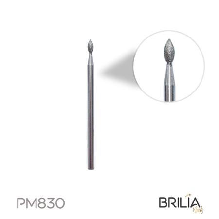 Imagem de Broca Diamantada Alongamento Unhas 830F   - Brilia Nails
