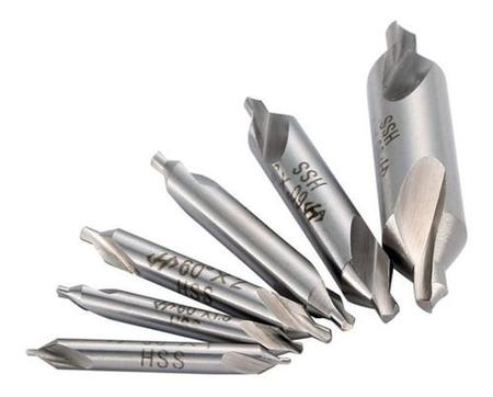 Brocas De Centrar Broca De Centro Torno Fresa Cnc - 6 Peças - Ferreira Imagem de Brocas De Centrar Broca De Centro Torno Fresa Cnc - 6 Peças