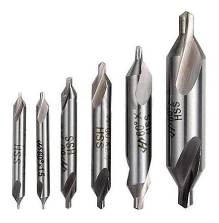 Brocas De Centrar Broca De Centro Torno Fresa Cnc - 6 Peças - Ferreira Imagem de Brocas De Centrar Broca De Centro Torno Fresa Cnc - 6 Peças