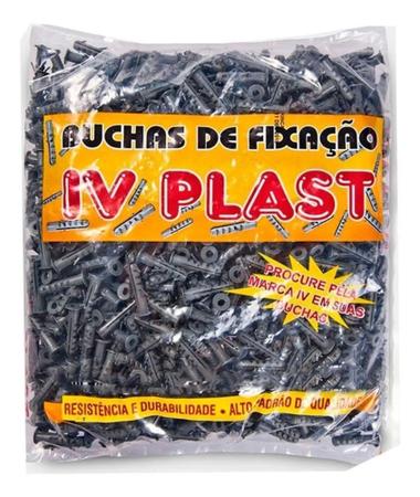 Imagem de Bucha 06mm Pvc Convencional Pacote Com 1000 Peças - IVPLAST