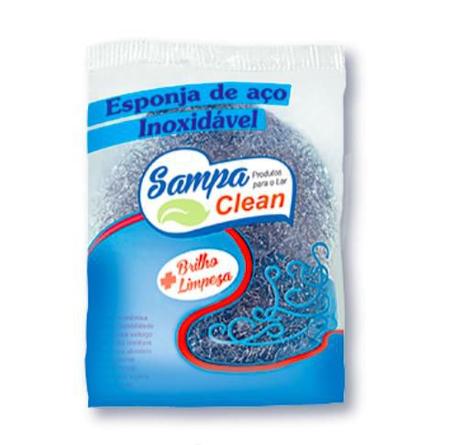 BUCHA BRILHO INOX UN Sampa Clean - Casa Limpa - Organizador de Pia -  Magazine Luiza