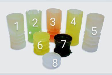 Imagem de Buchas plásticas carga 28g para recarga cartuchos plástico calibre 12
