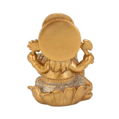 Imagem de Buda Ganesha Dourado 10cm