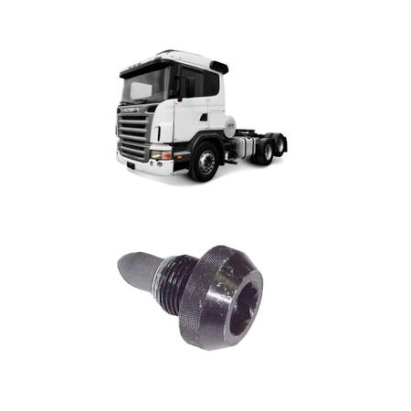 Bujao Carter Motor Ima 24X2Mm Allen Scania Serie 4 114 124 - Brc Imagem de Bujao Carter Motor Ima 24X2Mm Allen Scania Serie 4 114 124