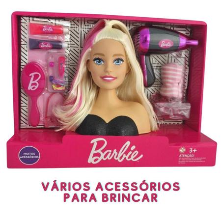 Boneca Barbie Busto Maquiagem e Cabelo Pupee 1264 – Starhouse Mega Store