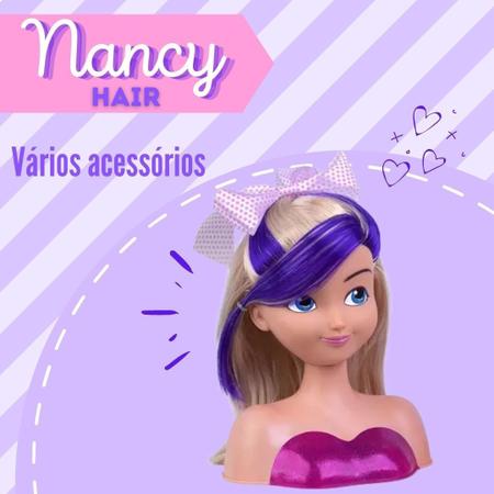 Boneca Nancy Hair Busto Para Pentear E Maquiar 465 - Super Toys - Bonecas -  Magazine Luiza