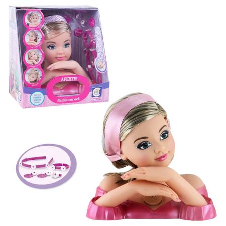 Boneca Beautiful Girl Maquiar Com Colar + Escova + 11 Peças 20 Comercial -  Sacolão.com