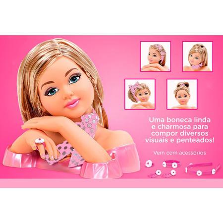 Boneca P/ Brincar De Pentear E Fazer Sucesso Na Beleza Salão