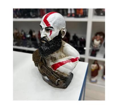 Imagem de Busto De Resina Kratos God Of War Marvel Action Figure Nfe