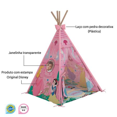 Imagem de Cabana Tenda Infantil Princesas com Janela Transparente Disney - Pura Magia