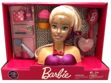 Boneca Barbie Busto Pentear Maquiar Maquiagem Mattel