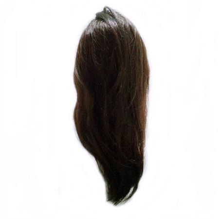 Cabeça De Boneca 100% Natural 45 Cm e Suporte De Mesa - Lux Hair