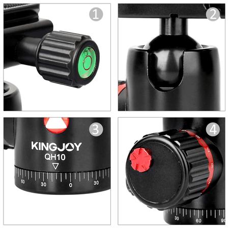 Imagem de Cabeça Esférica Ball Head Kingjoy QH10 High-End até 5kg