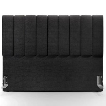 Cabeceira Cama Box Casal Queen 160 cm Dália W01 Linho Chumbo - Lyam Decor Imagem de Cabeceira Cama Box Casal Queen 160 cm Dália W01 Linho Chumbo - Lyam Decor