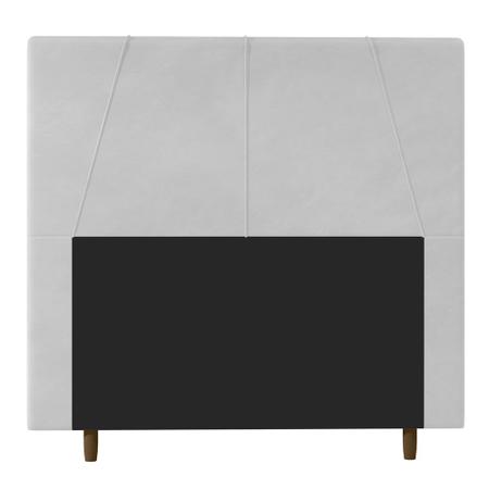 Imagem de Cabeceira Cama Box Casal Queen Size Gênova 160cm Corano Branco - Desk Design