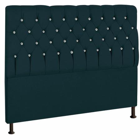 Imagem de Cabeceira de Cama Box Solteiro Estofada com Strass Quarto 0,90 Cm Bia Nanda Decor