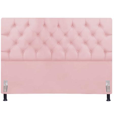 Cabeceira de Cama Casal Box King Size Estofada Capitone 1,95m Cristal Nanda Decor Imagem de Cabeceira de Cama Casal Box King Size Estofada Capitone 1,95m Cristal Nanda Decor