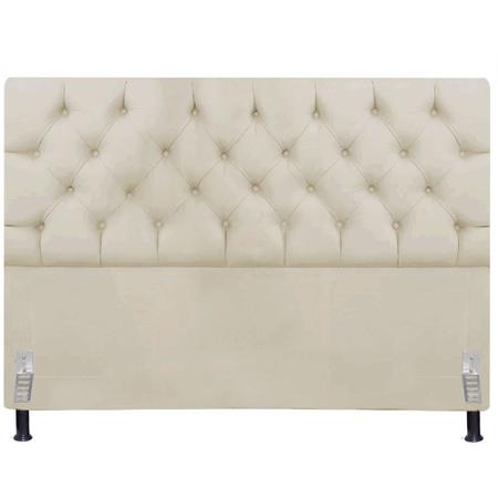 Cabeceira de Cama Casal Box King Size Estofada Capitone 1,95m Cristal Nanda Decor Imagem de Cabeceira de Cama Casal Box King Size Estofada Capitone 1,95m Cristal Nanda Decor
