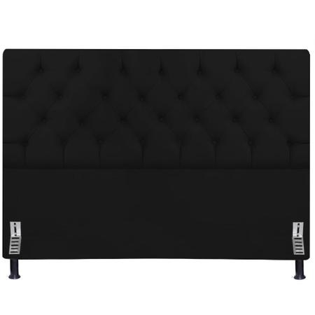Cabeceira de Cama Casal Box King Size Estofada Capitone 1,95m Cristal Nanda Decor Imagem de Cabeceira de Cama Casal Box King Size Estofada Capitone 1,95m Cristal Nanda Decor