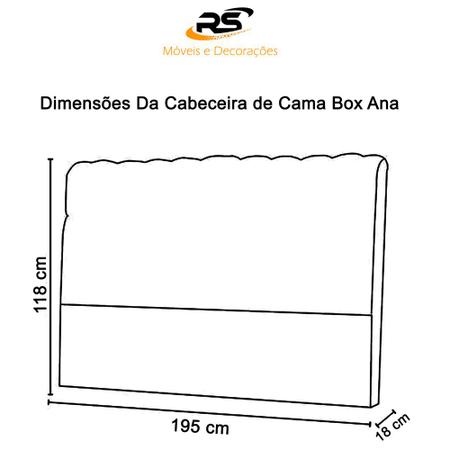 Cabeceira estofada cama box casal King Ana 195cm capitonê suede cinza - Nakamoveis Imagem de Cabeceira estofada cama box casal King Ana 195cm capitonê suede cinza