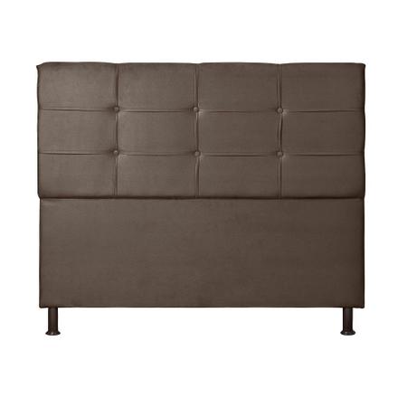 Cabeceira Estofada para Cama de Casal Safira 140 cm Suede - LICCE DECOR Imagem de Cabeceira Estofada para Cama de Casal Safira 140 cm Suede