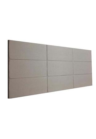 Cabeceira Estofada Queen 9 Blocos Não é Segredo Suede Animale Bege 160x90 Imagem de Cabeceira Estofada Queen 9 Blocos Não é Segredo Suede Animale Bege 160x90