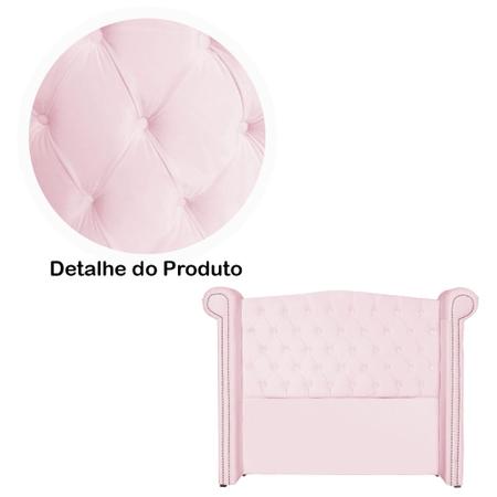 Cabeceira Estofada Sienna Para Cama Box Solteiro 90 Cm Suede Rosa Bebe - DL DECOR - Doce Lar Decorações Imagem de Cabeceira Estofada Sienna Para Cama Box Solteiro 90 Cm Suede Rosa Bebe - DL DECOR